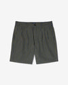 Noah - Double-Pleat Seersucker Short - Green Check - Swatch