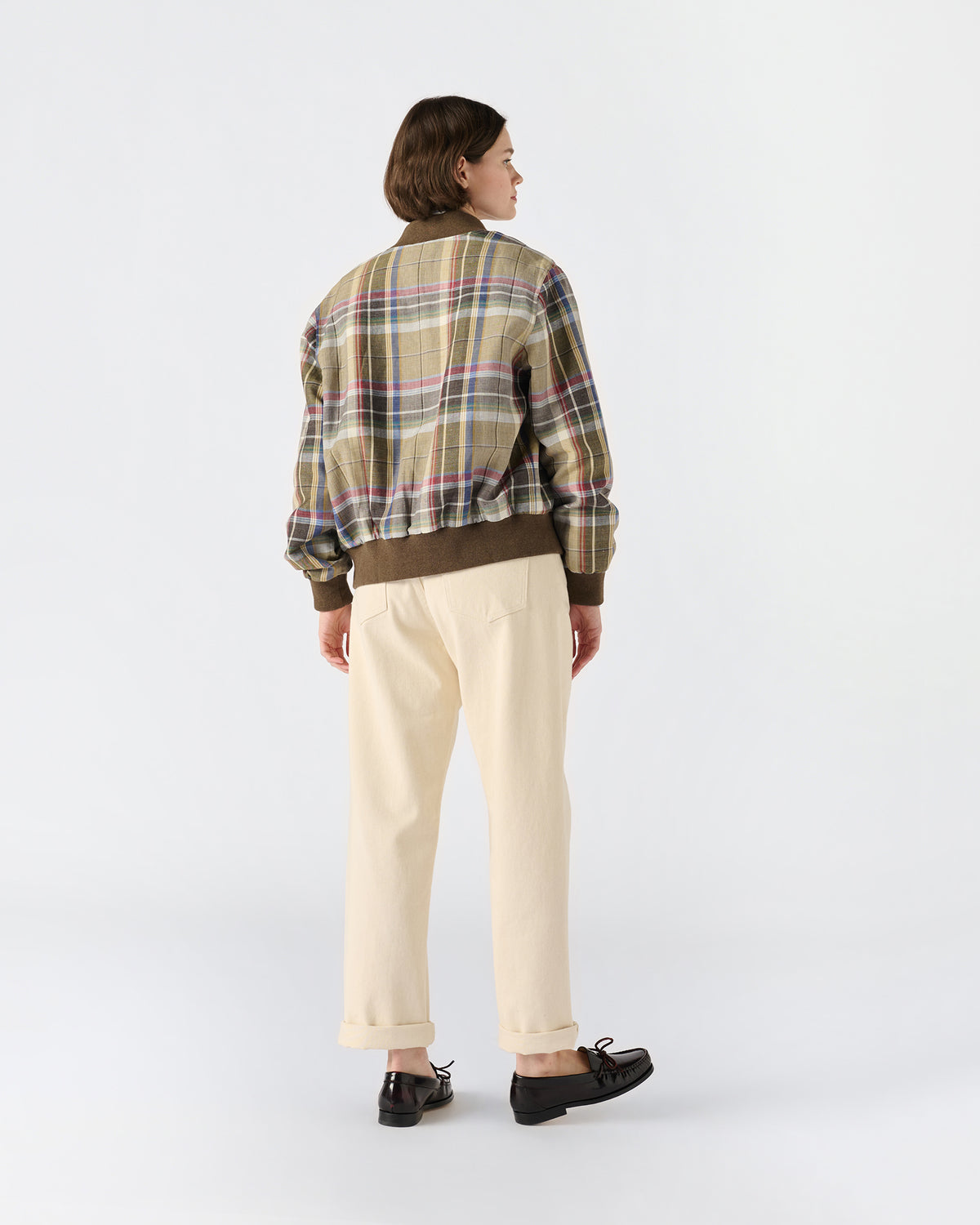 Linen Varsity Jacket
